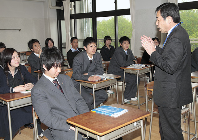 進路指導の様子